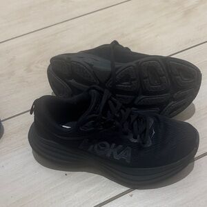 Hoka All-Black Athletic Shoes